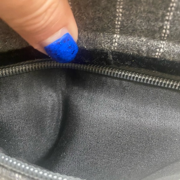 Vintage Handbag Gray Tweed Hand Crafted Buttons Cameo Pin Antique - Picture 13 of 14